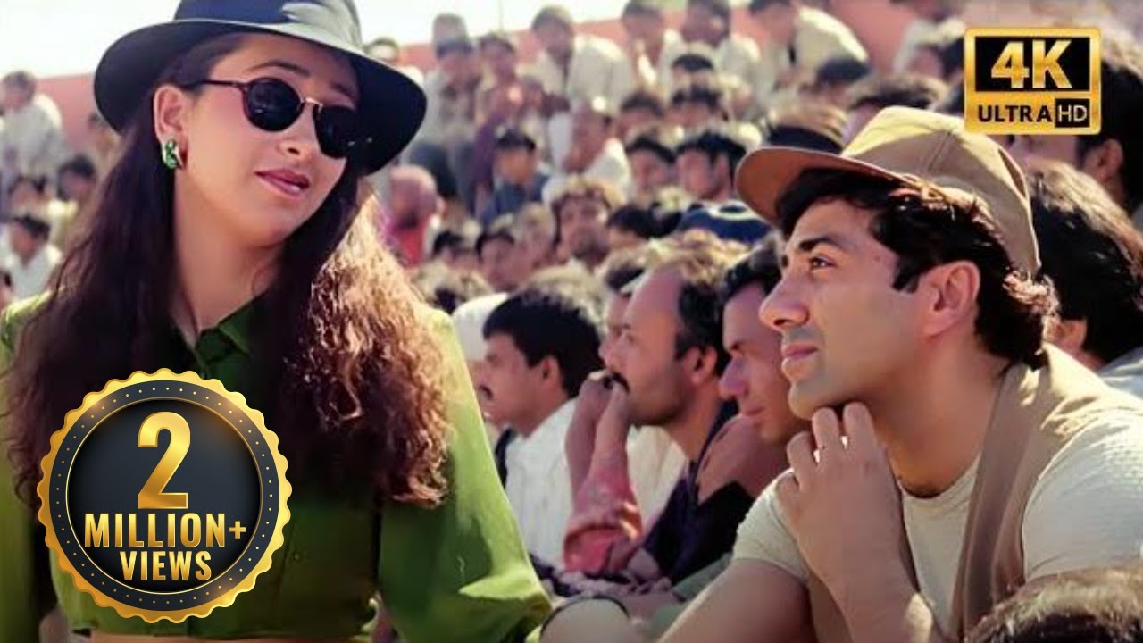 मर्दों की मर्दानगी को ललकारा नहीं करते | Ajay Movie Action Scene | Sunny Deol, Karisma Kapoor