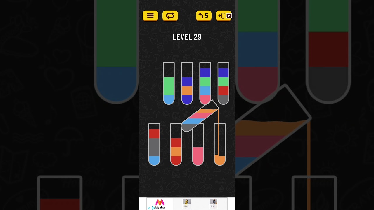 Water Sort Puzzle level 29
