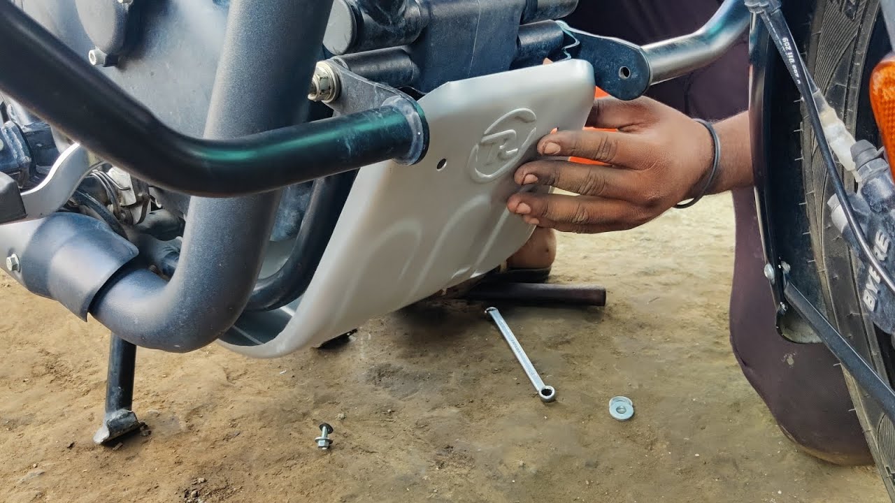 Royal Enfield Engine Guard installation 