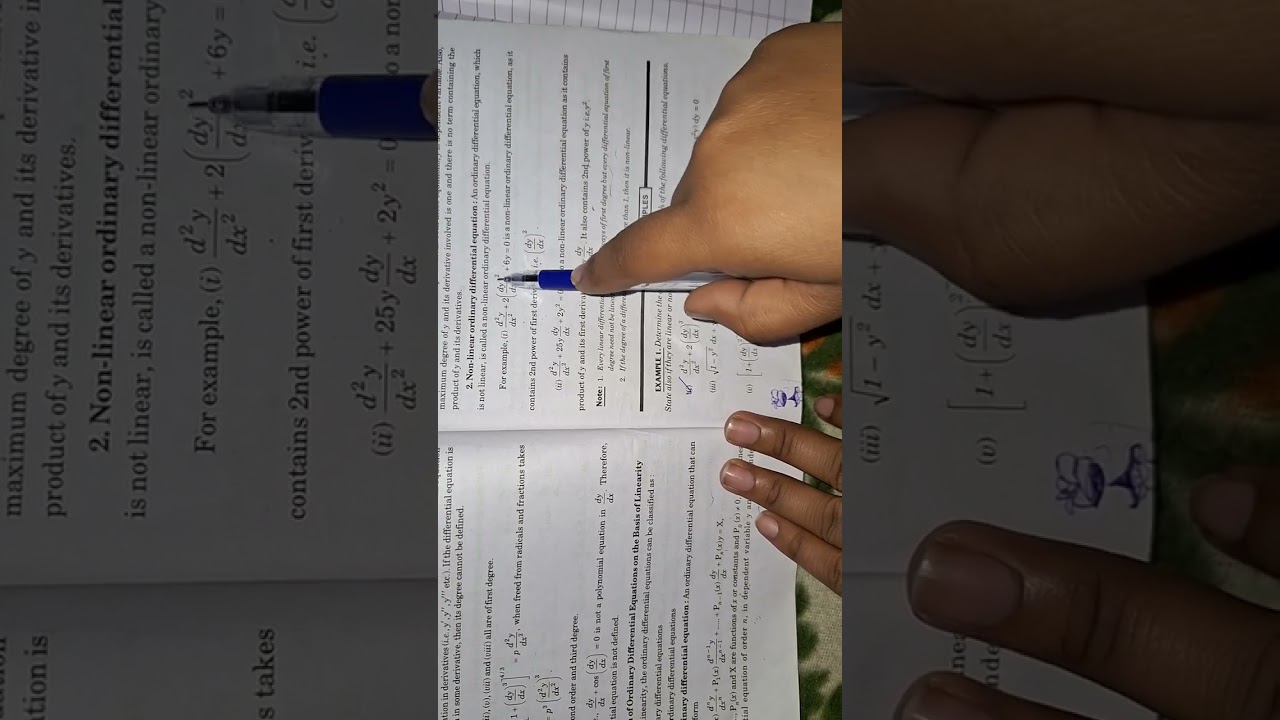 Bsc math differential equations  Nep semester 3rd unit 1 (part1)