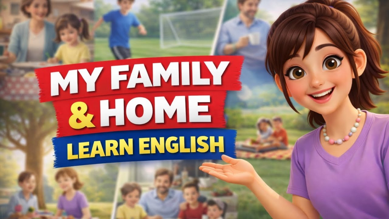 Speak English Confidently About Your Family & Home | Shadowing Practice