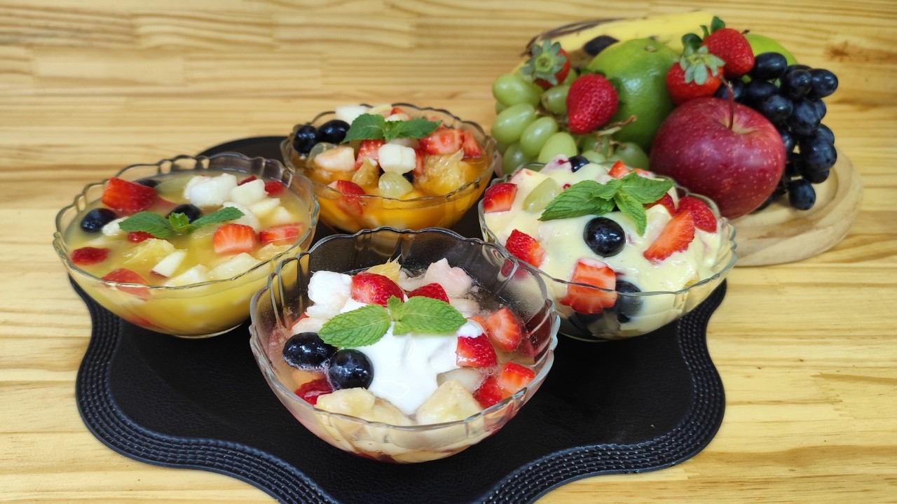 🍓🍍 SALADA DE FRUTAS refrescante e saudável | sobremesa fácil e perfeita para o calor ☀️!