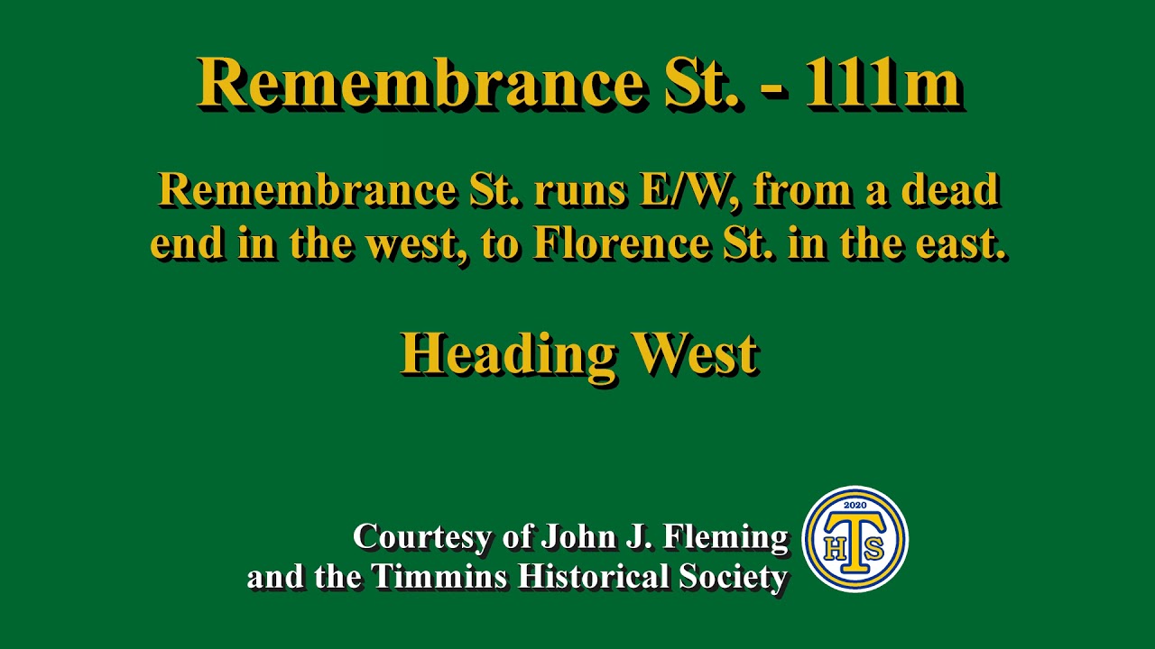 Remembrance St. - Heading West (Timmins, Ontario, Canada)