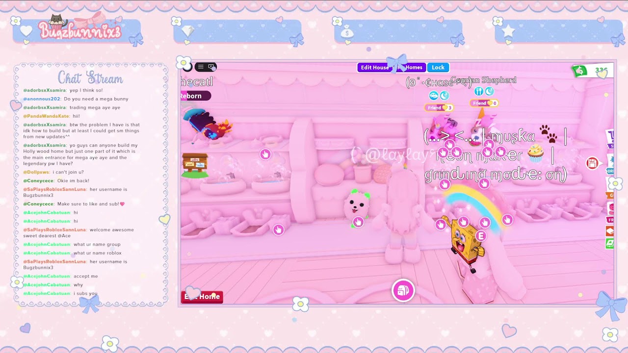 Grinding !! (playing adopt me!) Come hangout with me! (˵˃ ᗜ ˂˵)