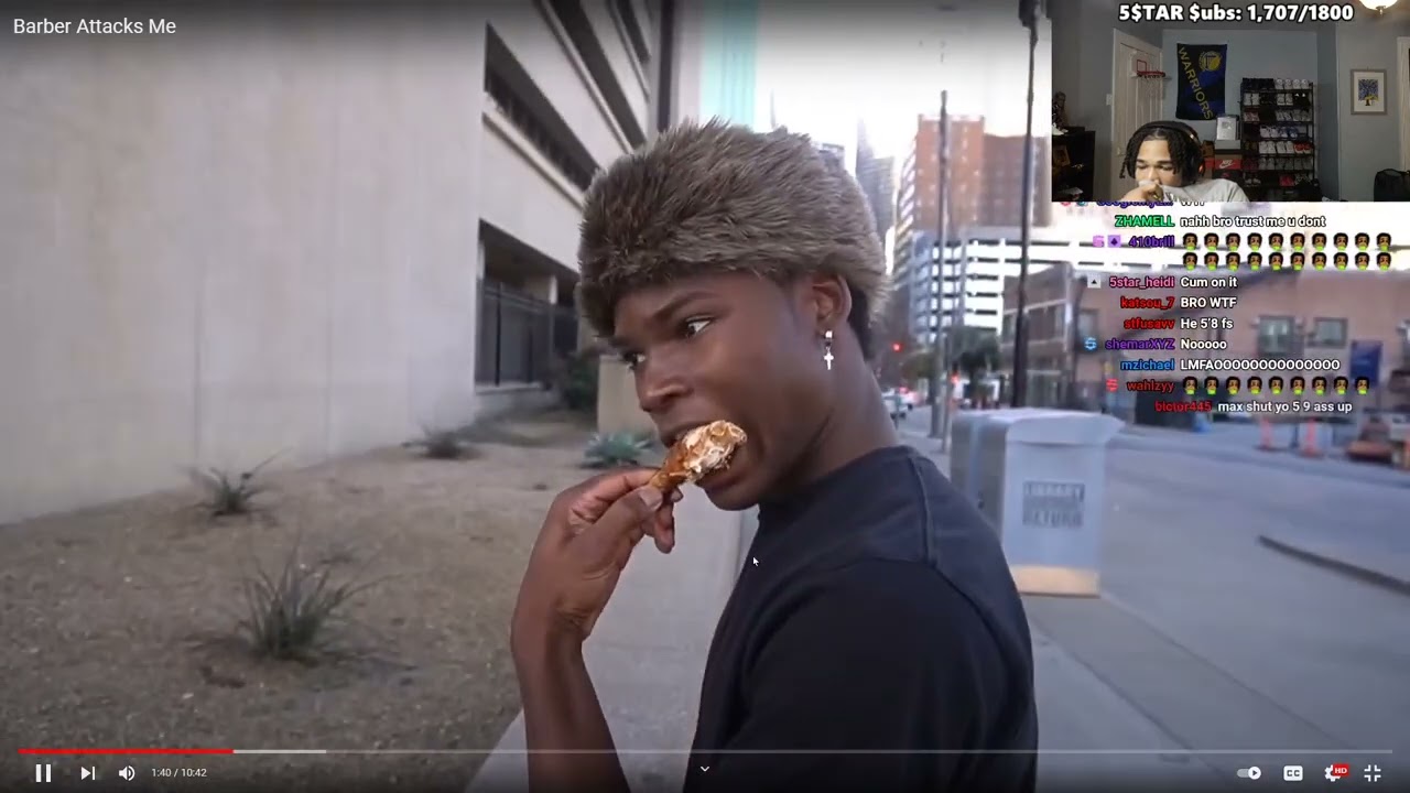 plaqueboymax Reacts to Barber Attacks Me Public Prank - Kanel Joseph