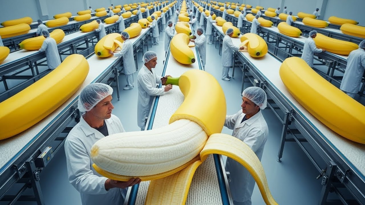 Inside the Banana Processing Factory 🍌  From Farm Harvest to Global Packaging Full Industrial Proce
