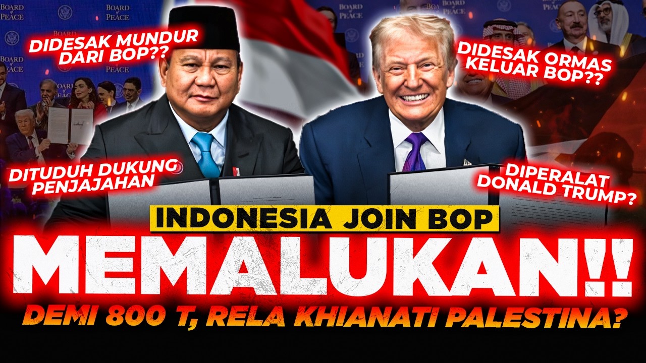 PRABOWO TERANCAM!! Gabung BOP untung 800 T atau BERKHIANAT ke Palestina?! Indonesia dalam DILEMA?!