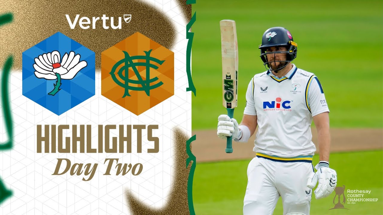 Highlights: Yorkshire vs Nottinghamshire - Day Two | Dawid Malan impresses on difficult second day