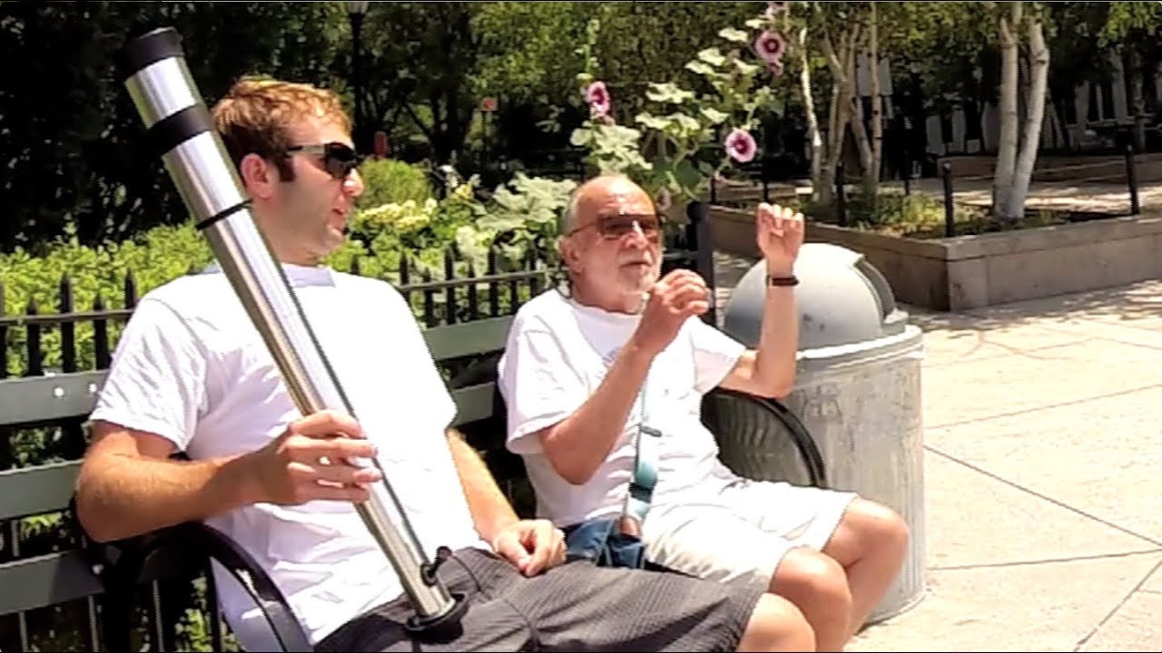Dude Takes Shisha Tobacco Rips from Coffee Mug Waterpipe in Public - PART 5