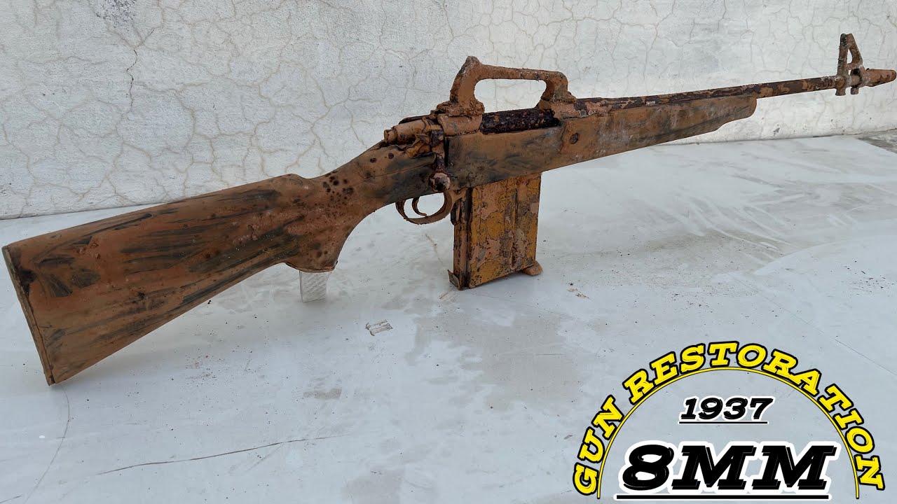 Gun Restoration, Muser 8mm Rifle Gun Res, 8mm Review Gun Restoration, Old sniper Restoration