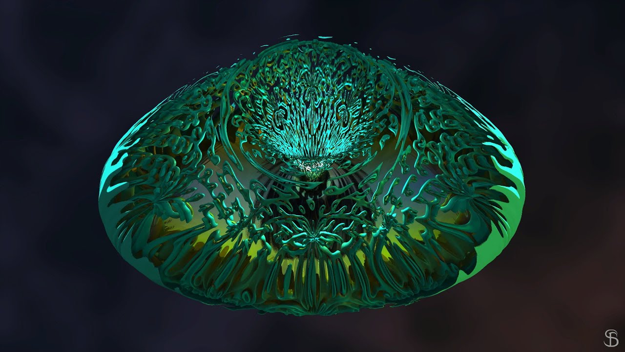 Blue Light 🌌 Fractal Landscapes - Visual Meditation
