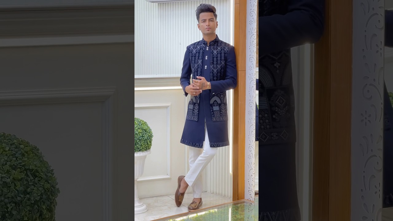 Outfit for Baraat 💍 | Indowestren | MAYUR Designer #youtubeshorts #outfit