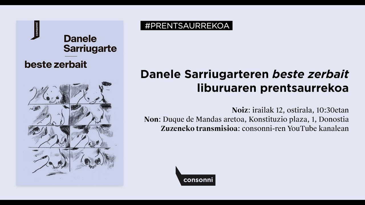 Danele Sarriugarte “beste zerbait” liburuaren prentsaurrekoa