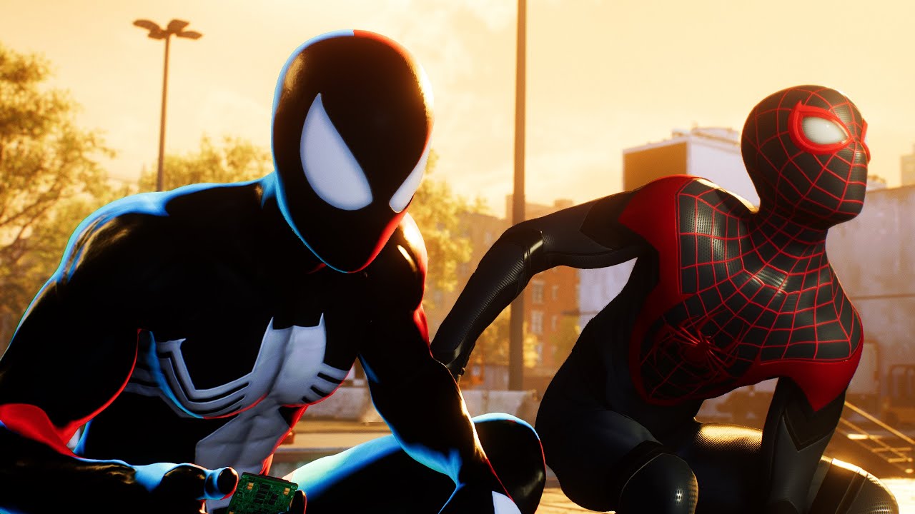 Spider-Man vs Hunters With 90s Symbiote Suit - Marvel's Spider-Man 2 (HD60FPS)
