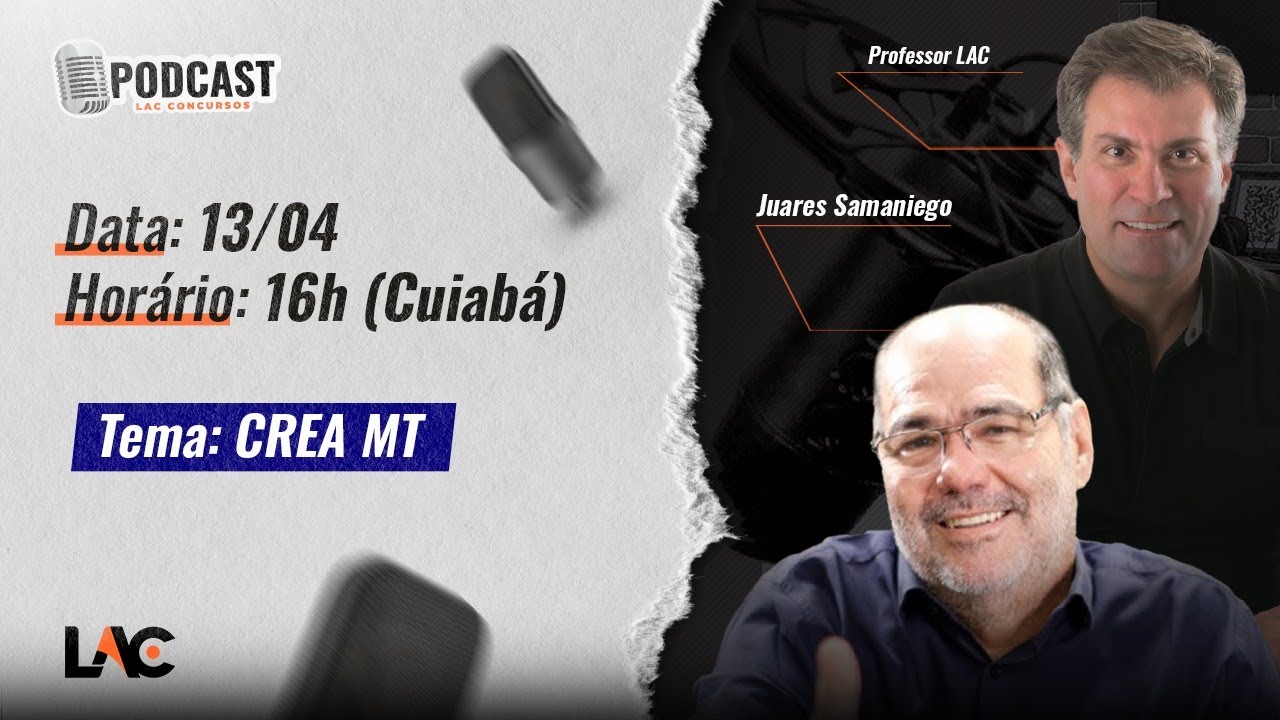 Podcast - Papo de Concurseiro - CREA MT