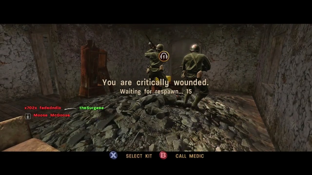 Call of Duty 3 Multiplayer Gameplay - Headquarters on Rouen