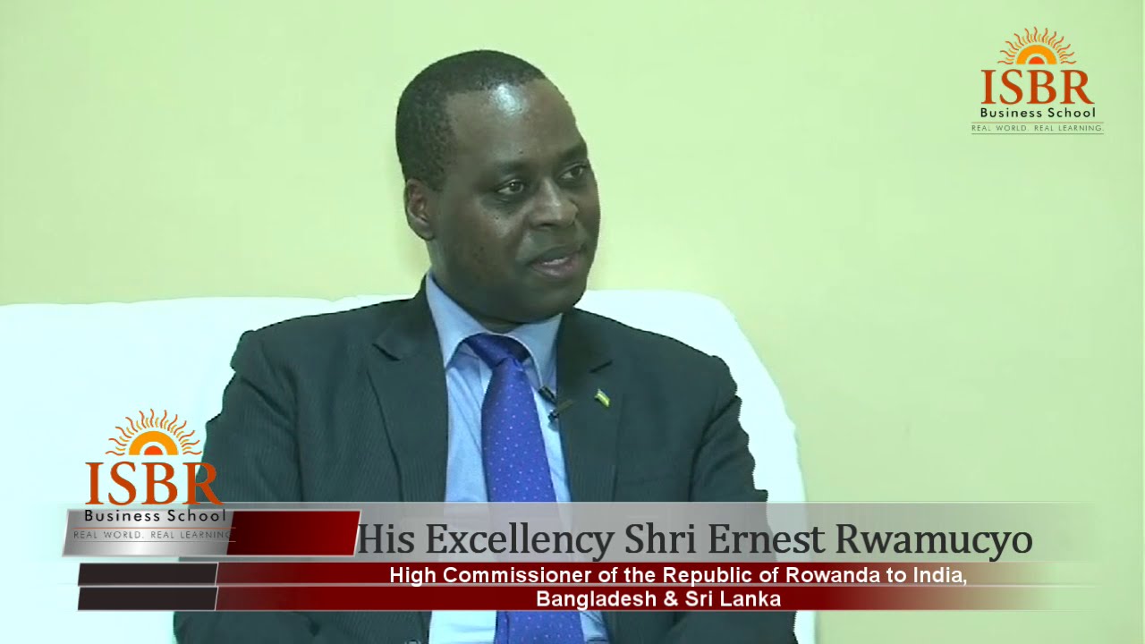 His Excellency Ernest Rwamucyo on ISBR Convocation Day 2015