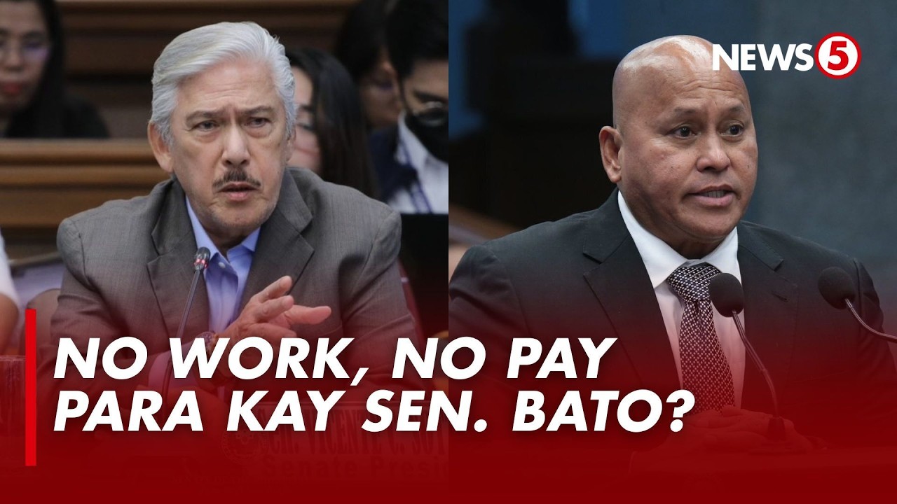 Sen. Bato, walang tugon sa mungkahi ni SP Sotto na tanggihan ang sweldo