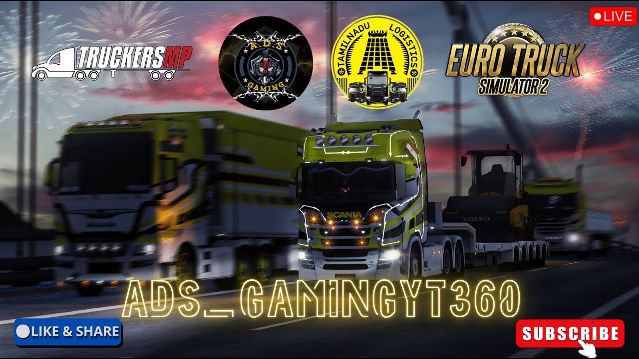ETS2 Tamil Live | Lorry Oatta Neram | Suththi Suththi Europe la Delivery! Sema Traffic, Sema Speed!
