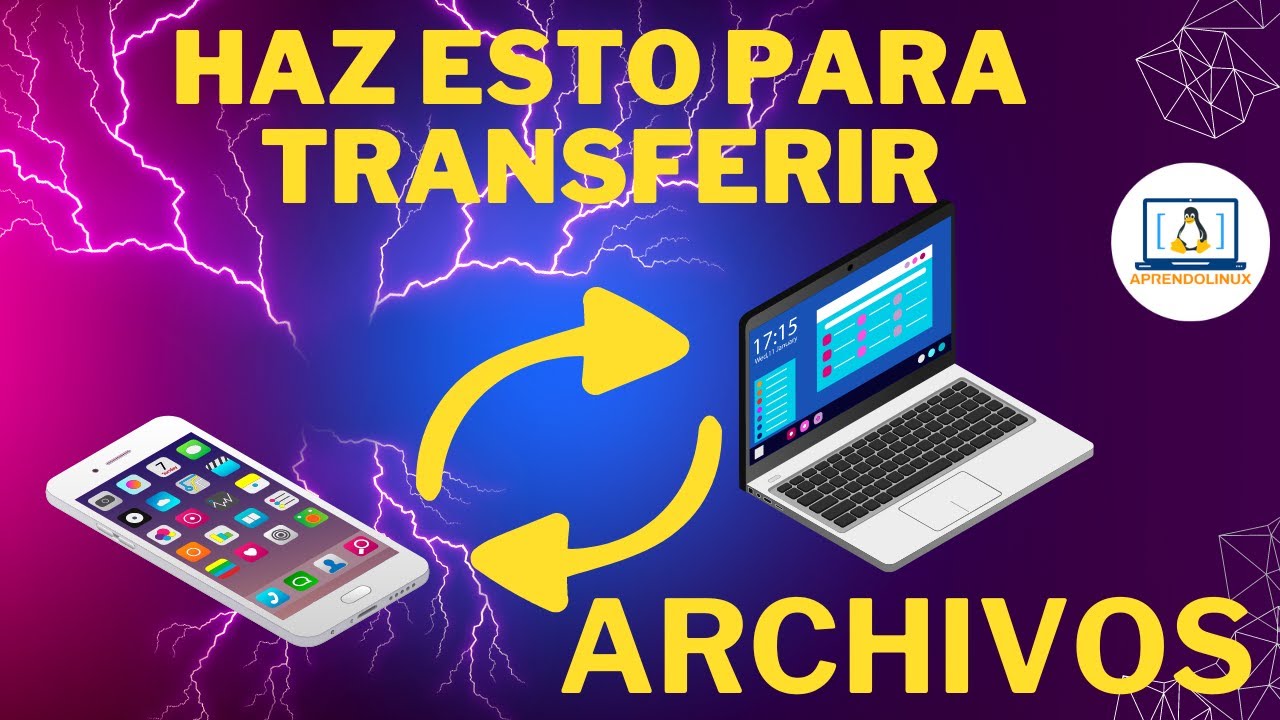 CÓMO COMPARTIR ARCHIVOS de tu MÓVIL o celular a LINUX