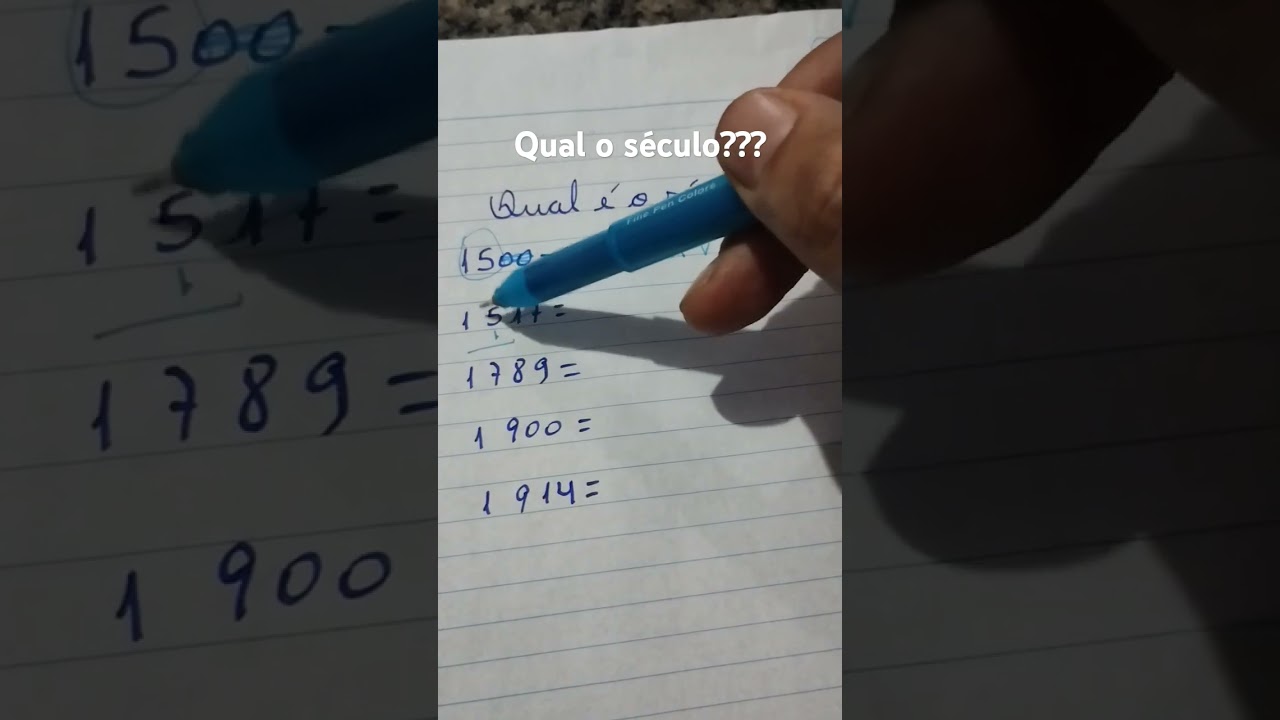 Como calcular o s&eacute;culo?