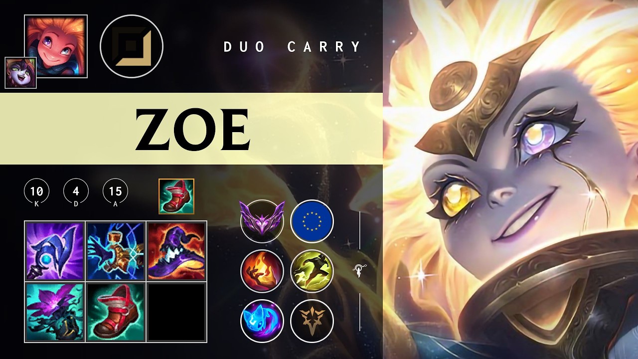 Zoe Carry vs Ezreal - EUW Master Patch 26.07