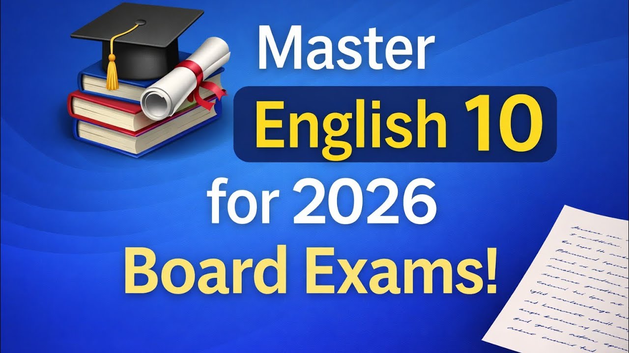 Master English 10 | 2026 Board Exams Complete Preparation | Guess Paper & Tips