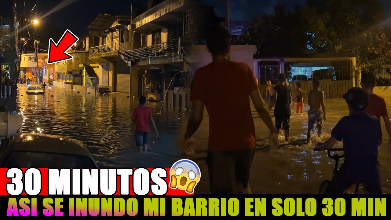 30 MINUTOS DE LLUVIA (ASI SE PONE MI BARRIO CUANDO LLUEVE)