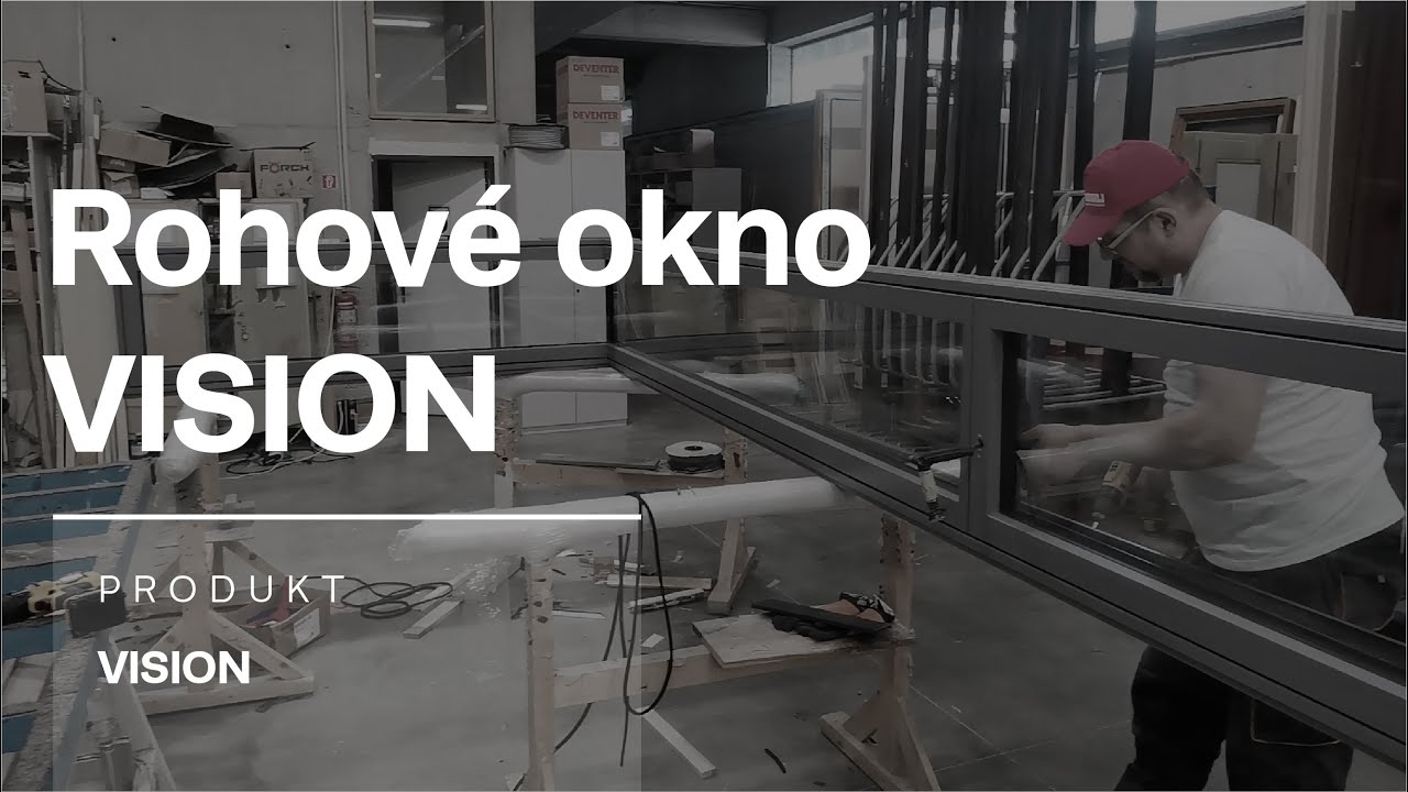 Drevohliníkové rohové okno VISION s lepeným sklom - Kunaj NOVINKA