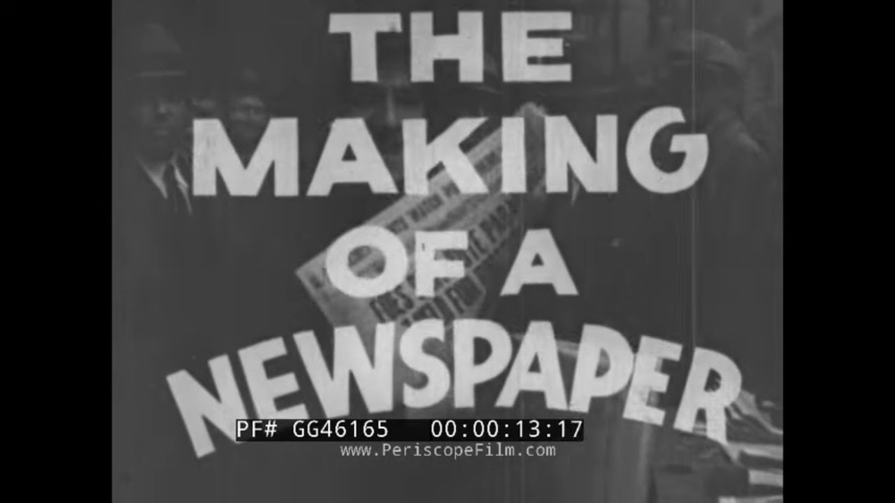 “ THE MAKING OF A NEWSPAPER ” 1930s HEARST SUN-TELEGRAPH NEWSPAPER  PITTSBURGH, PA. (SILENT) GG46165