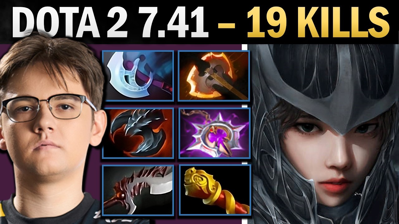 Phantom Assassin with 19 Kills and MKB - Dota 7.41