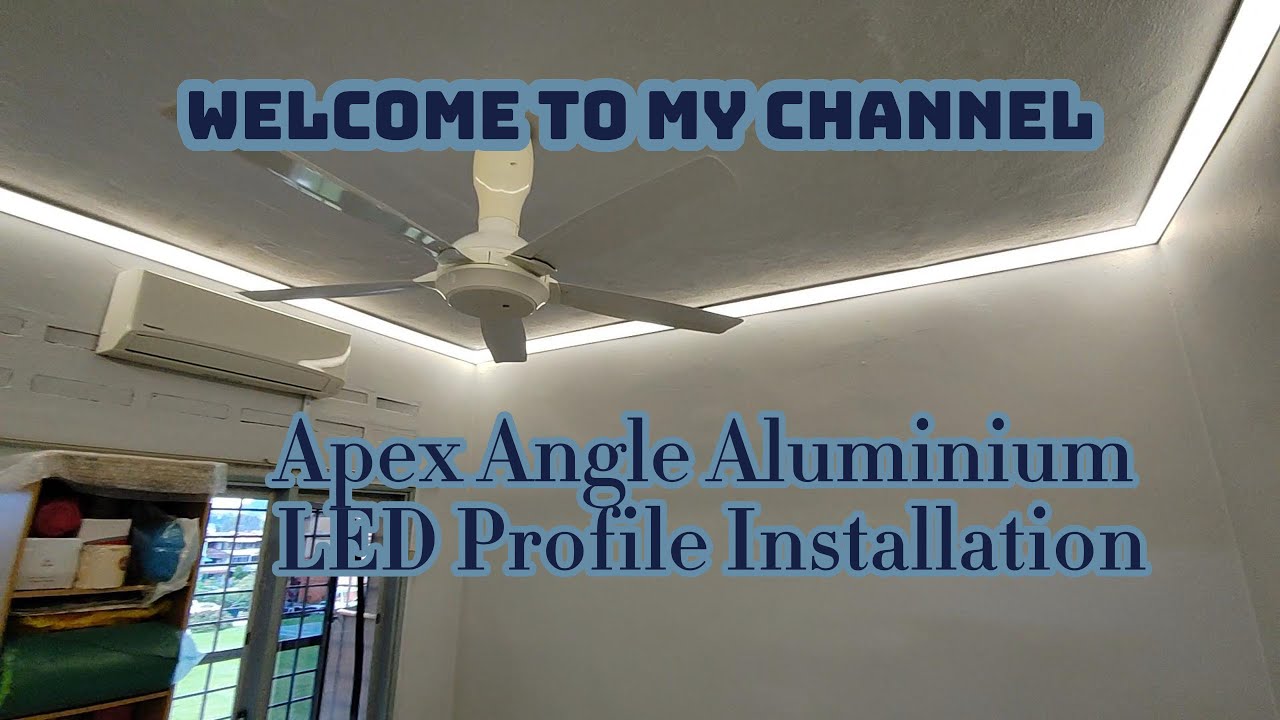 Apex Angle Aluminium LED Profile | Aluminium LED Profile Without Plaster Ceiling | Modern LED Light