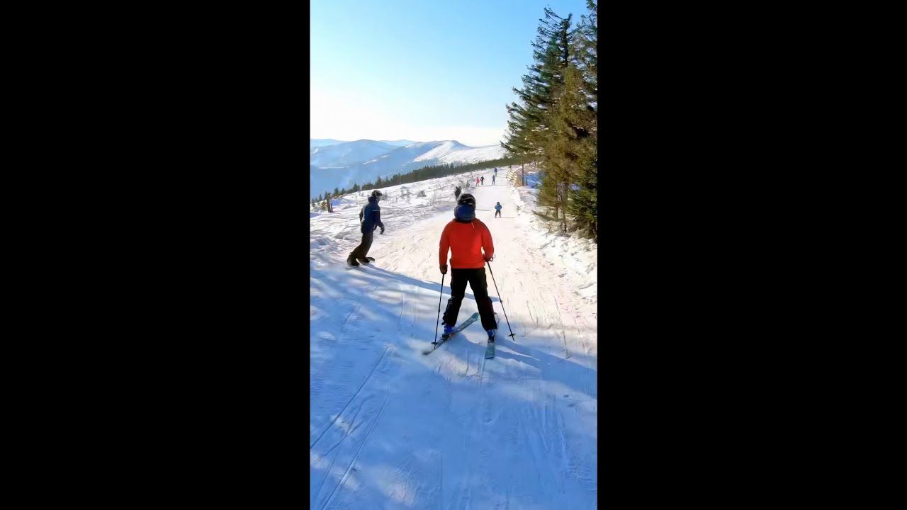 Narty Szczyrk Najdłuższy zjazd (3ka) - Skrzyczne - Gondola #narty #ski #snowboard #g&oacute;ry #mountains