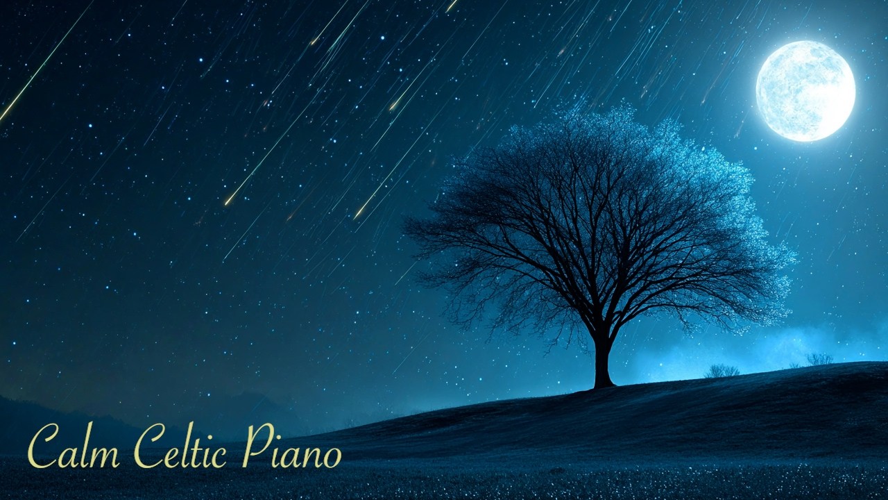 [ケルトBGM] Calm Celtic Piano for Hope & New Beginnings | 星と月の祈り| 作業・リラックス・睡眠に