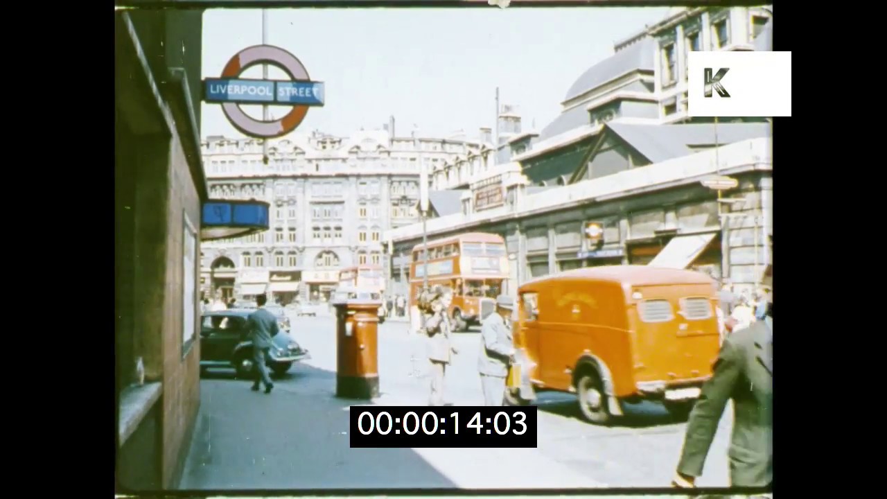 1960 London Liverpool Street Station, Train Platform