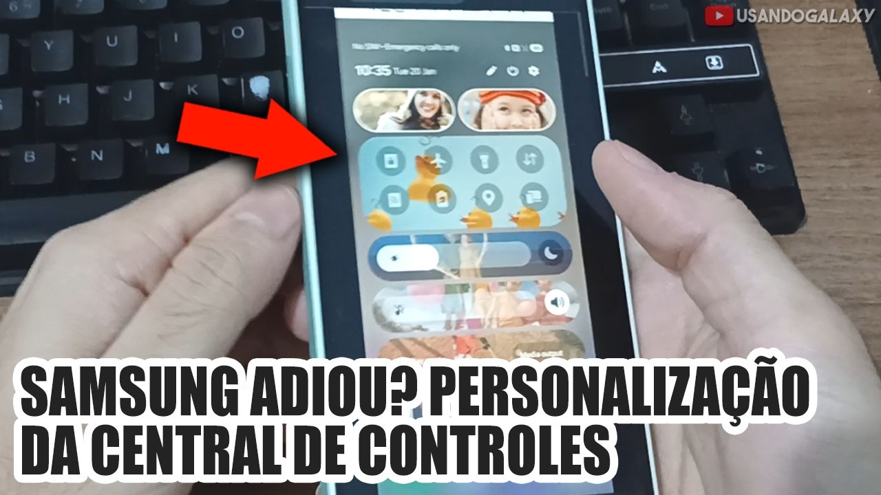 SAMSUNG ADIOU? PERSONALIZAÇÃO da CENTRAL de CONTROLES