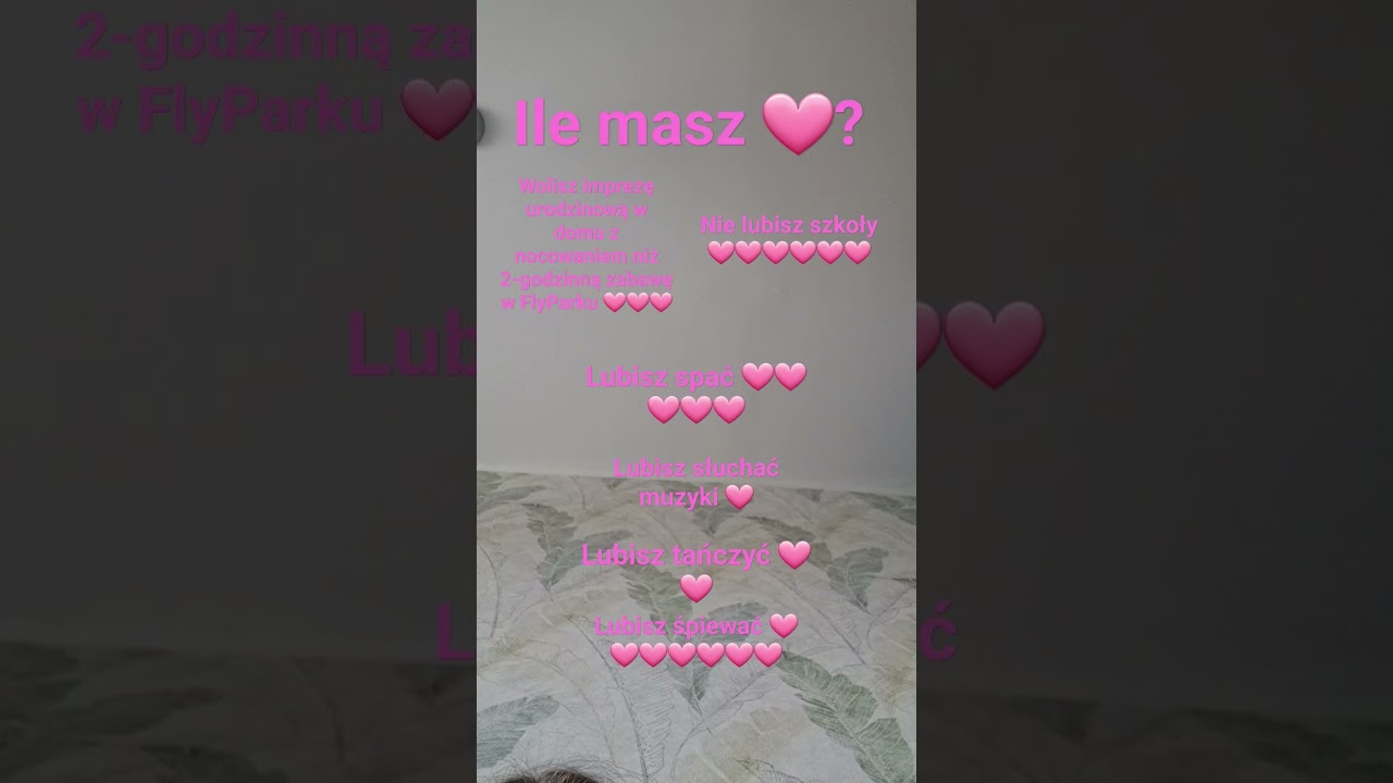 Ile masz 🩷? 