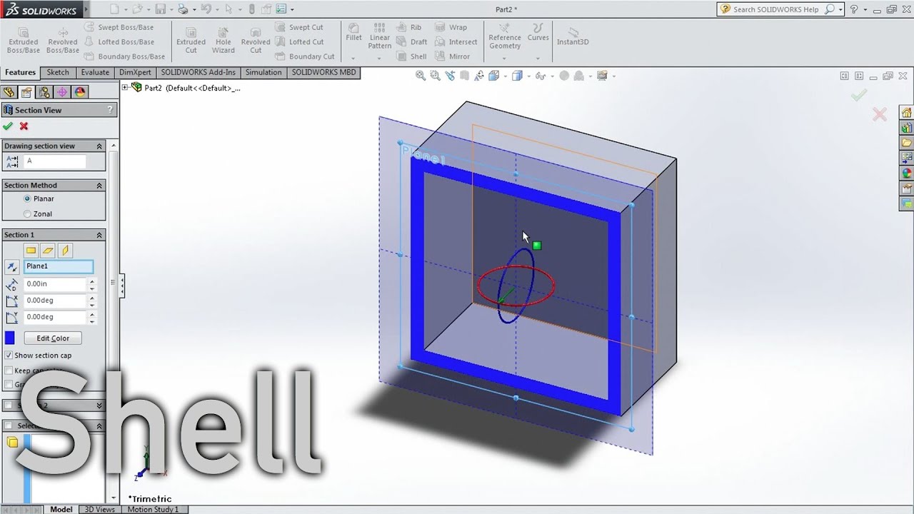 SOLIDWORKS - SHELL/HOLLOW in Under a Minute