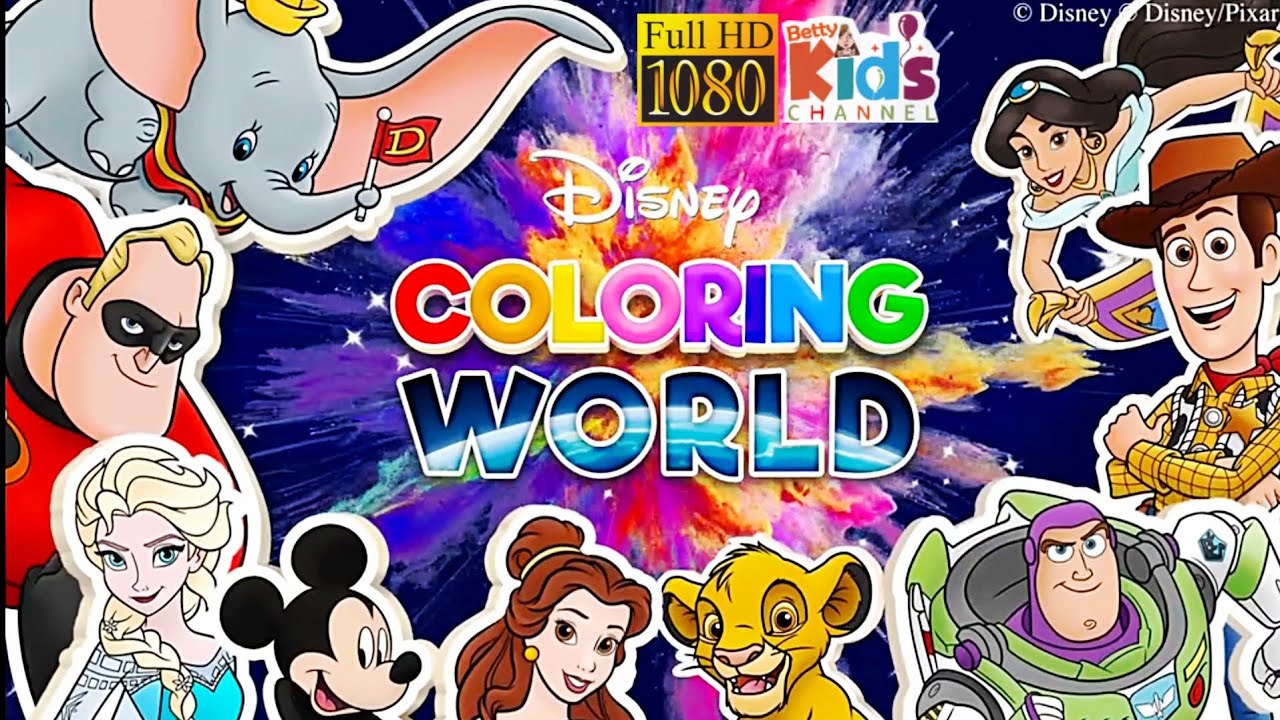 Disney Coloring World Kids Game Review 1080p Official StoryToys