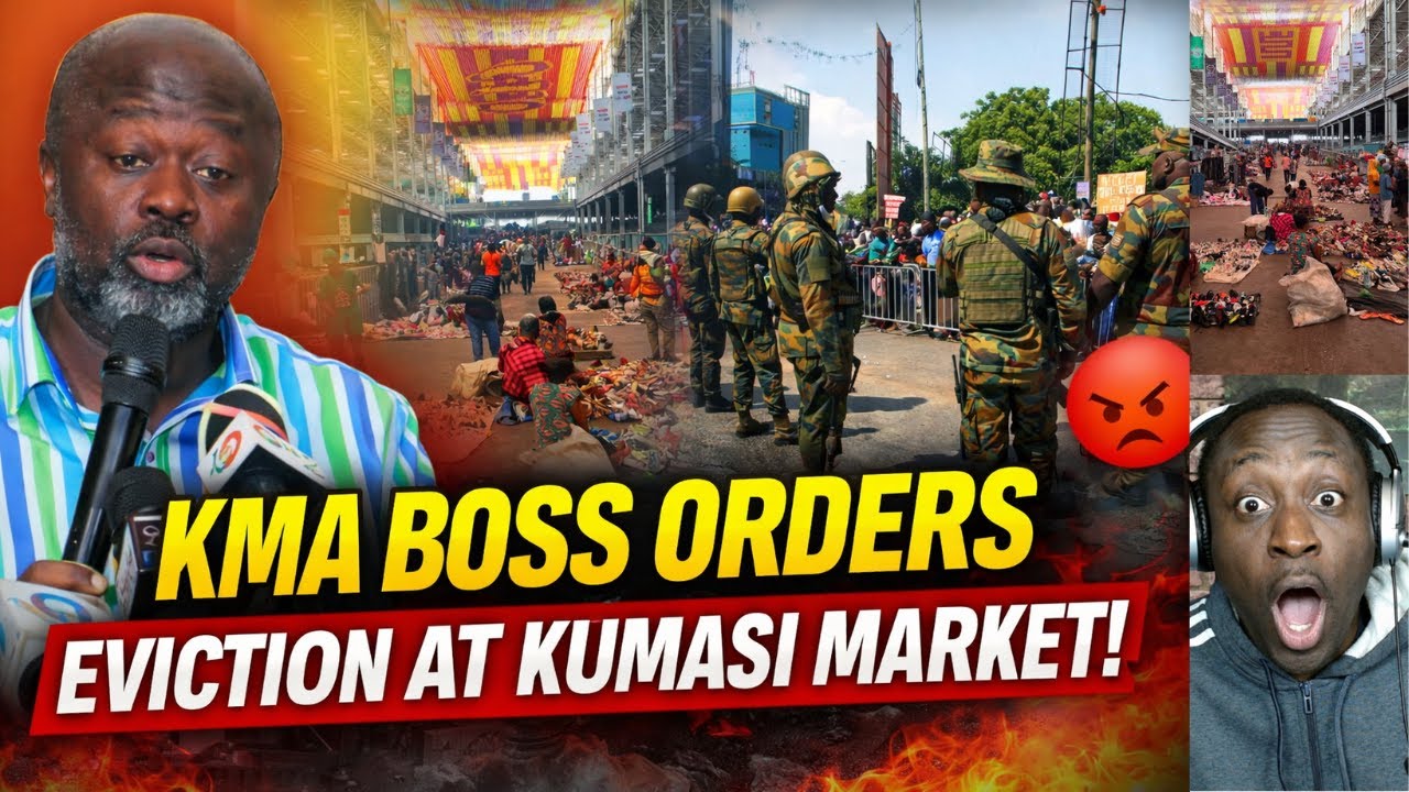 Глава KMA уволил торговцев с рынка Кумаси — торговцы взорвались от гнева 😡🔥