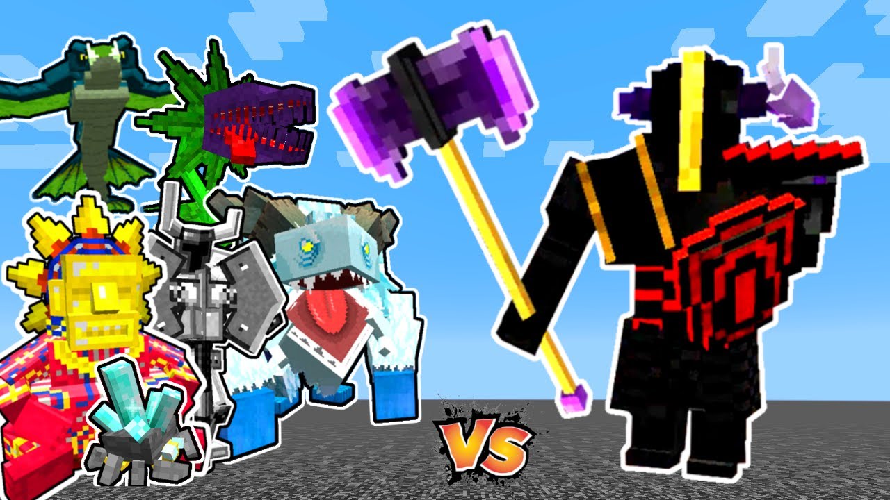Maelstrom Champion Vs Mowzie's Mobs in Minecraft