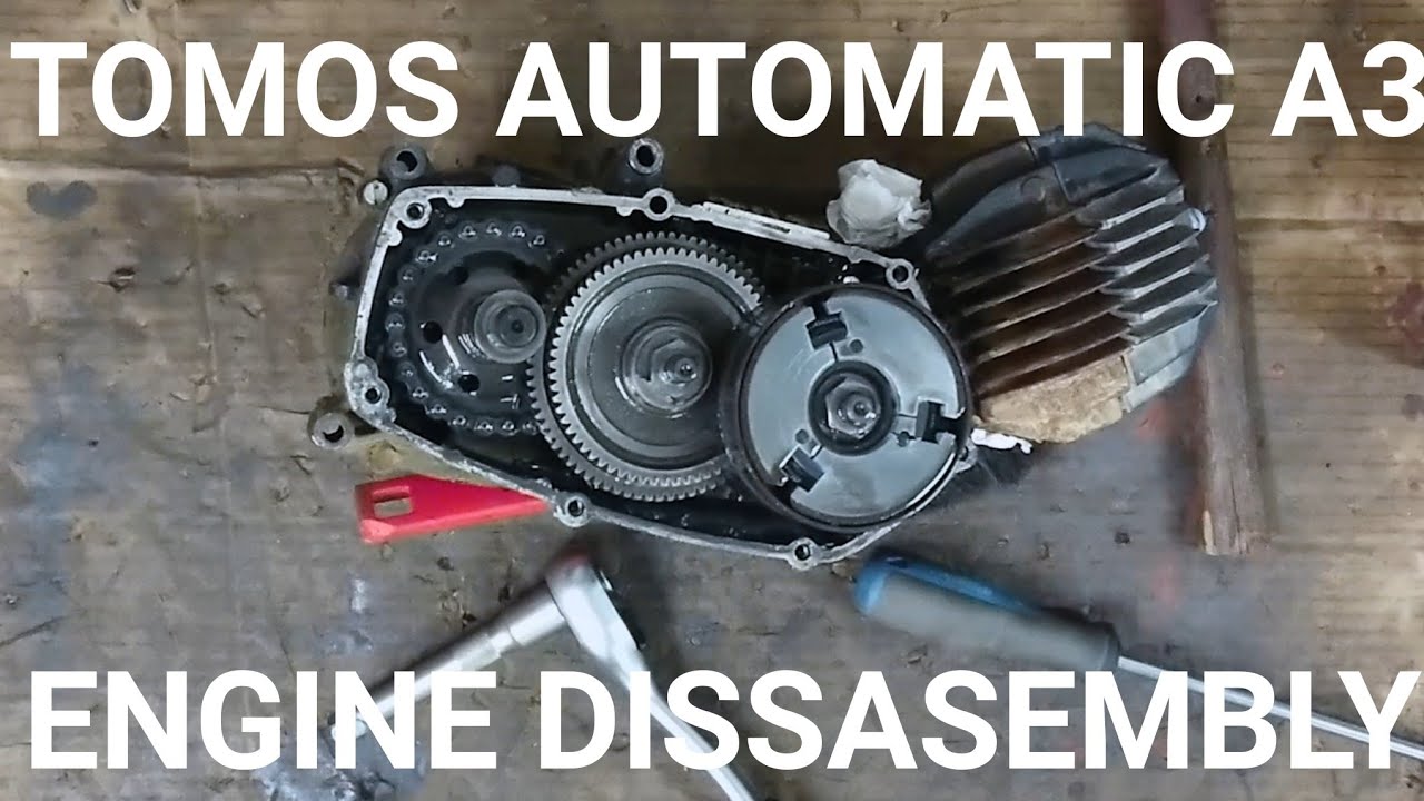 TOMOS AUTOMATIC A3 ENGINE DISSASEMBLY