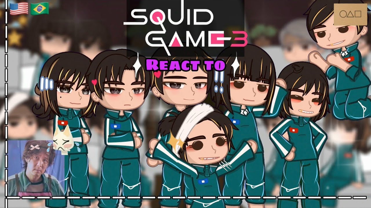 ( 🇧🇷🇺🇸 ) Squid Game 3 react to Future | 2x speed |  Squid game 3 | Gi hun | Starzy Eeech