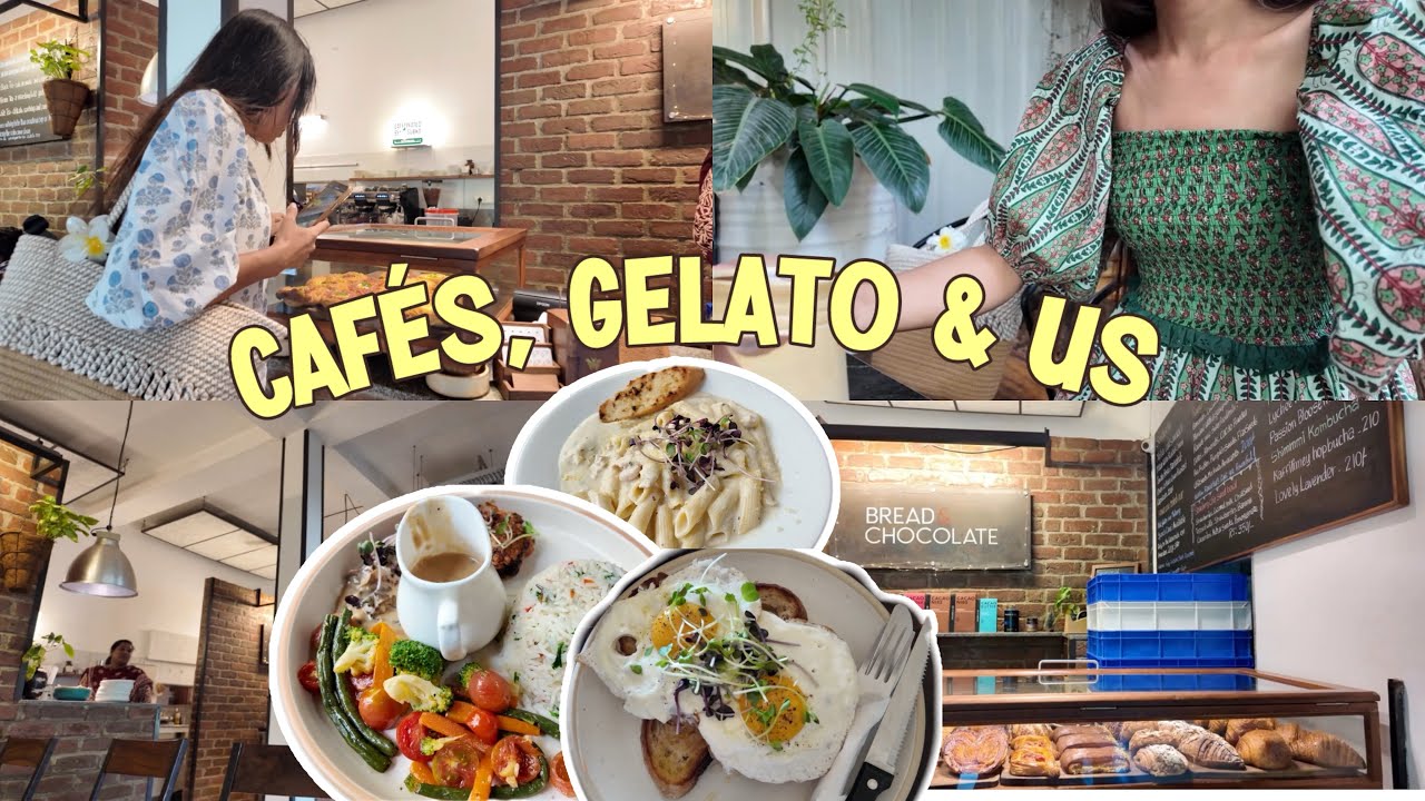 We Tried Auroville’s Most Famous Cafés 🥐🤎🥨🌿Alra cafe, GMT Gelato and Bread & Chocolate 