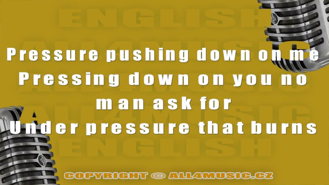 KJ1891 QUEEN-Under pressure (Karaoke verze)