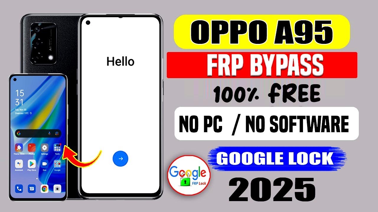 2025 No Pc Method || Oppo A95 (CPH2365) Frp Bypass 🤔 Google Lock 🔒 remove  Google Account Frp Unlock