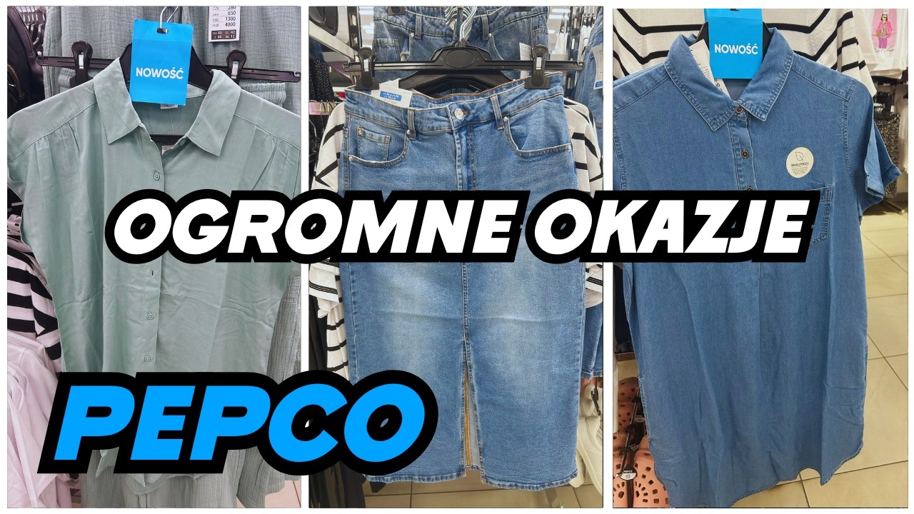 BLUZECZKA Z WISKOZY  🌸 MODNA SP&Oacute;DNICA I SUKIENKA 🌸   PIĘKNE NOWOŚCI DAMSKIE PEPCO 🌸  PEPCO PRZEGLĄD