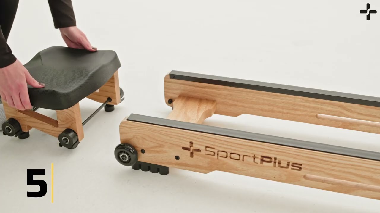 SportPlus klappbares Wasserrudergerät aus Eichenholz SP-WR-1900-iE Aufbauvideo