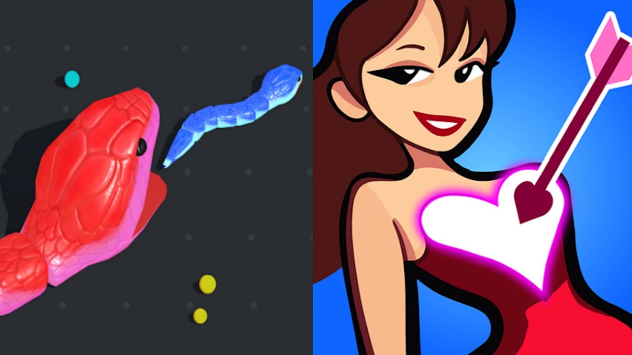 Snake Clash VS Love Archer – NOOB ➝ PRO ➝ HACKER MAX LEVEL MAYHEM 😱🔥 (Android/iOS)