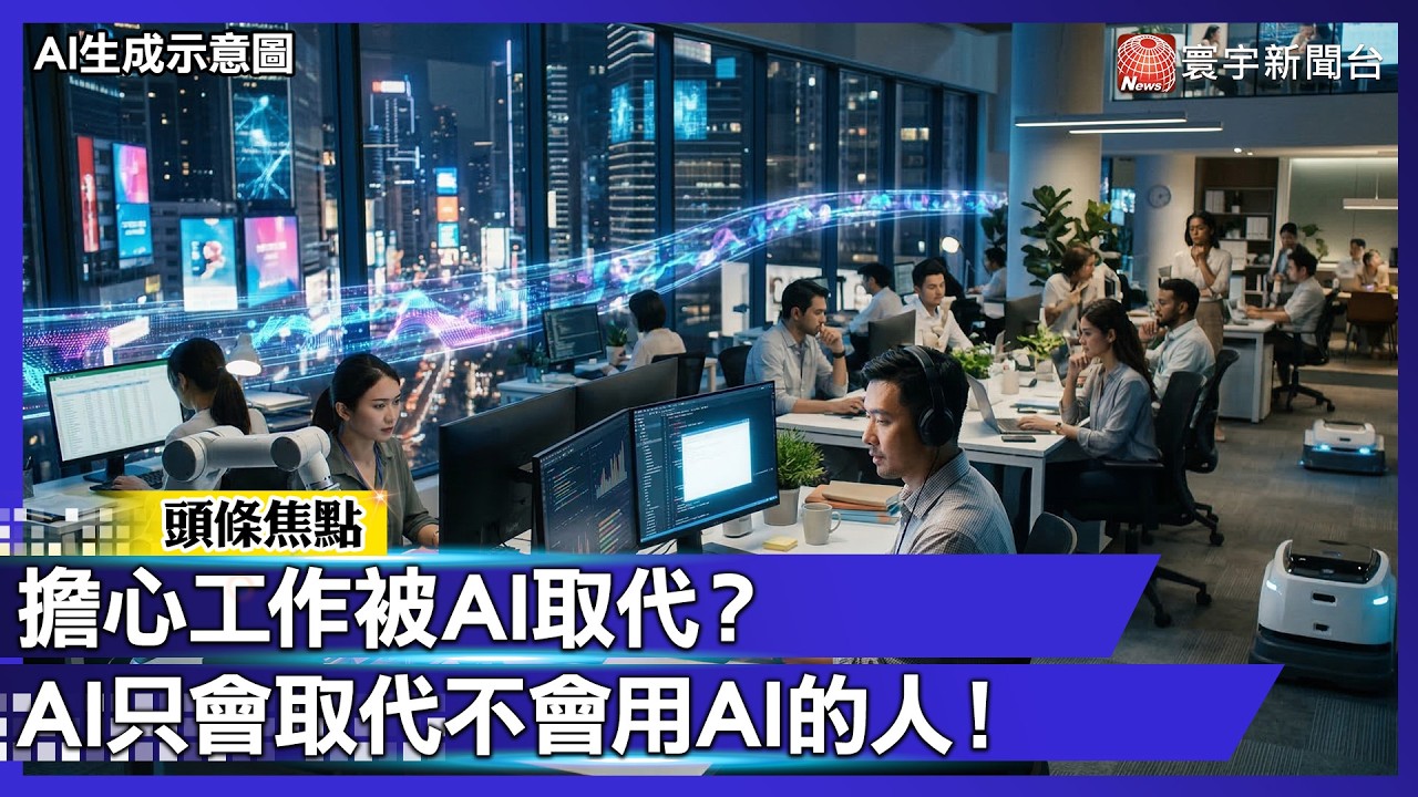 擔心工作被AI取代？ AI只會取代不會用AI的人！｜#寰宇財經新聞